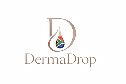 DermaDrop Logo — Wit Agtergrond